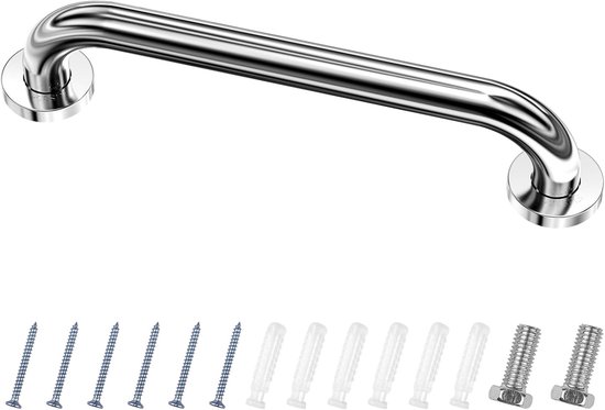 Wc-haltegriff, Duschhaltegriff Aus Edelstahl, Haltegriff Fürs Badezimmer, Gebogener Duschgriff, Badewannengriff Für Senioren, Menschen Mit Behinderung Und Kinder, 30 X 5,9 Cm