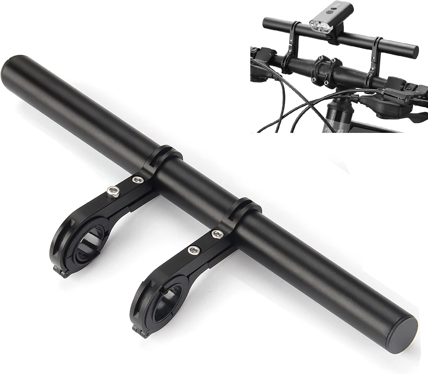 Verlängerungsstange Für Fahrradlenker, 30 Cm (11,8 Zoll) Extra Lange Aluminiumhalterung Für Lampen/handyhalterungen.