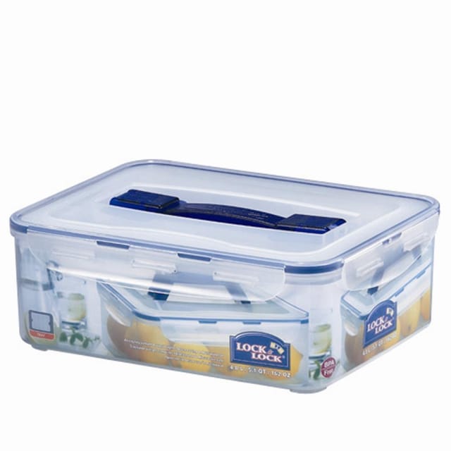 Lock&lock - Vorratsdose rechteckig, 4,8 l mit Ablaufgitter und Tragegriff 295 x 230 x 106 mm