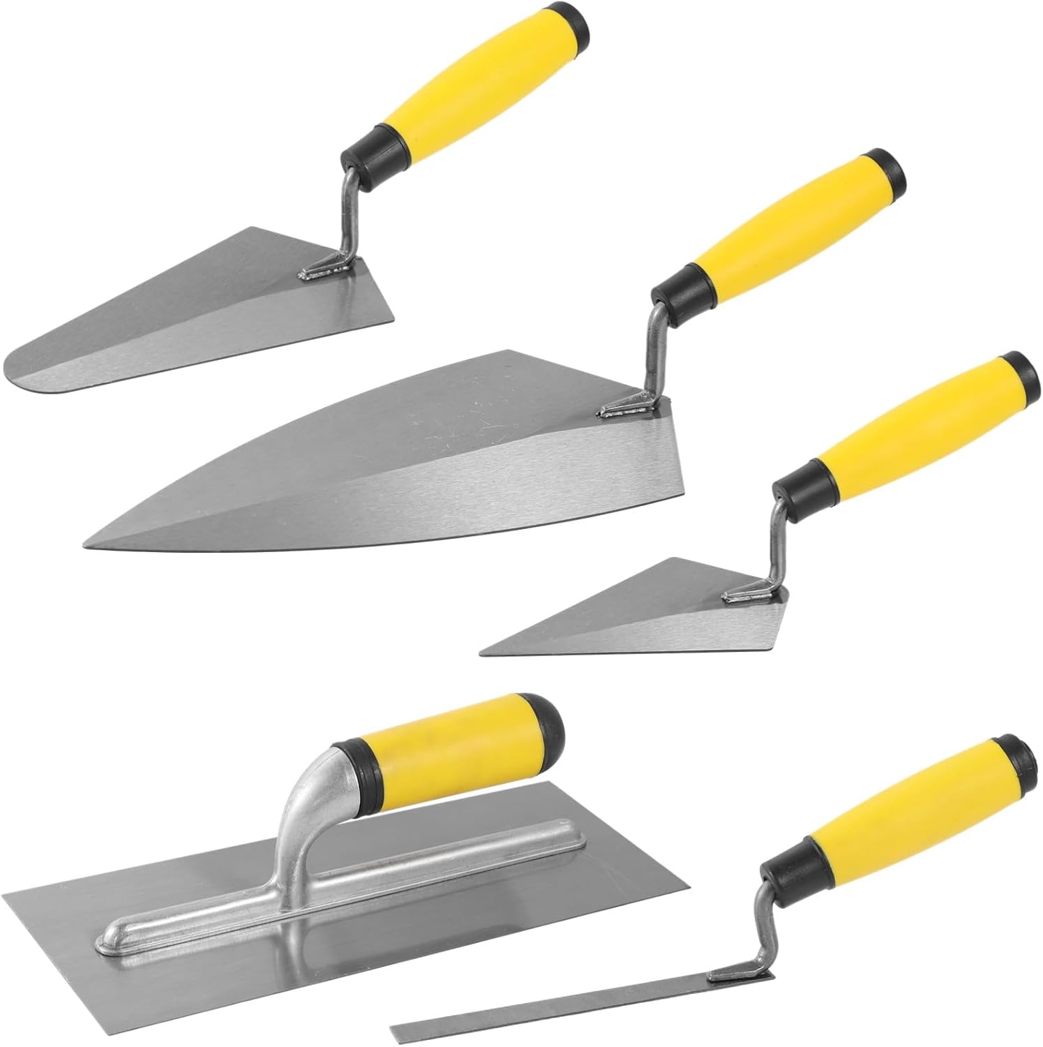 5-teiliges Maurer-handwerkzeugset, Inklusive Eines Betonreinigungslappens Mit Softgriff.