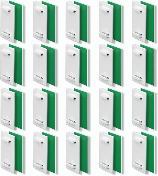 Selbstklebende Halterung (kurz) – Für Klemmfix-/doppel-/duo-rollos – Bohren – Klebemontage Ohne Bohren – 30er-set – Ersatzteil