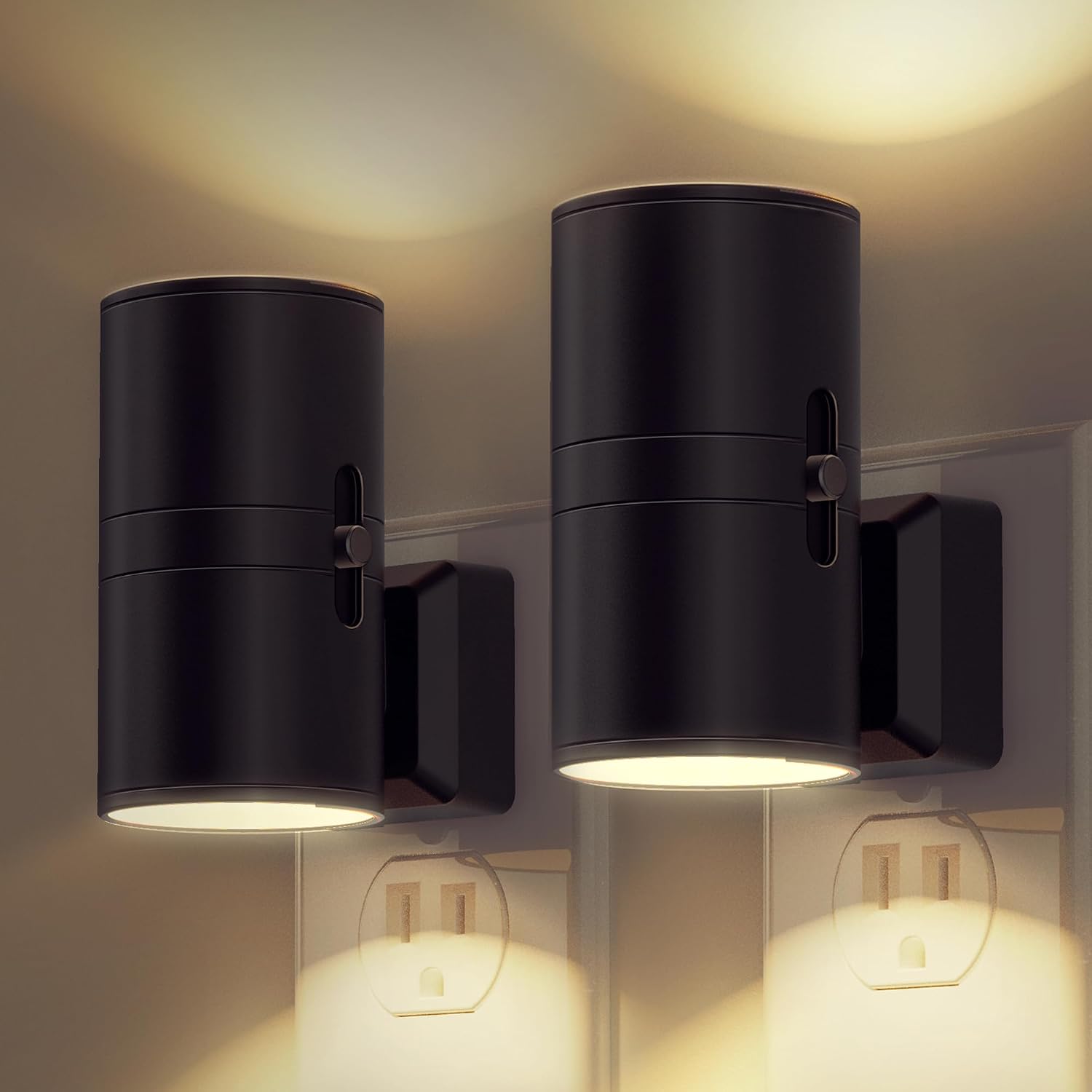 2er-pack 3000k Warmweiße Led-nachtlichter Mit Dämmerungssensor Zum Einstecken