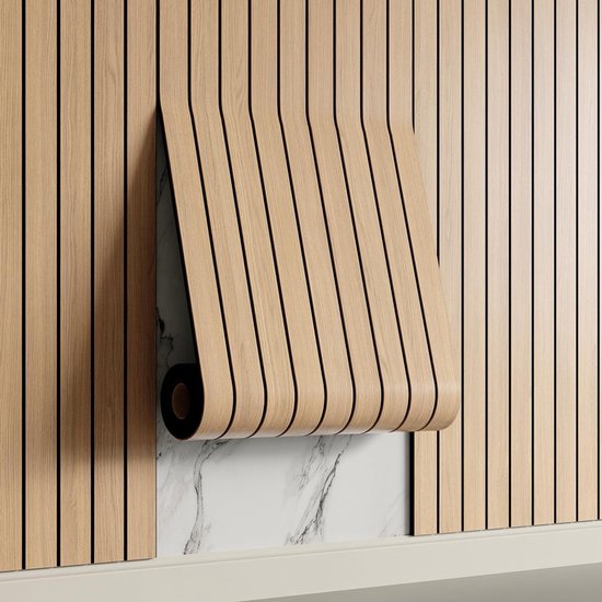 Selbstklebende 3d-wandpaneele – Braune Eichenoptik – Pvc-paneel 300 X 40 Cm, Geeignet Für Wände Und Decken – Schalldämmung