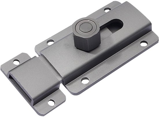 1er-pack - Schiebetürschloss - Aluminium-schiebetürschloss Für Scheunentore - Schiebetürriegel - Multifunktionales Schiebetürschloss (grau, 120 Mm)