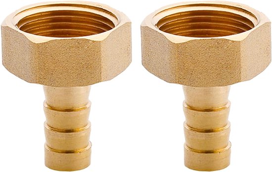 2 Stück Messing-schlauchkupplungen Mit Widerhaken, 3/4-zoll-bsp-innengewinde-schlauchanschlussadapter Mit Widerhaken, Gartenschlauchkupplungsanschluss Für Kraftstoff