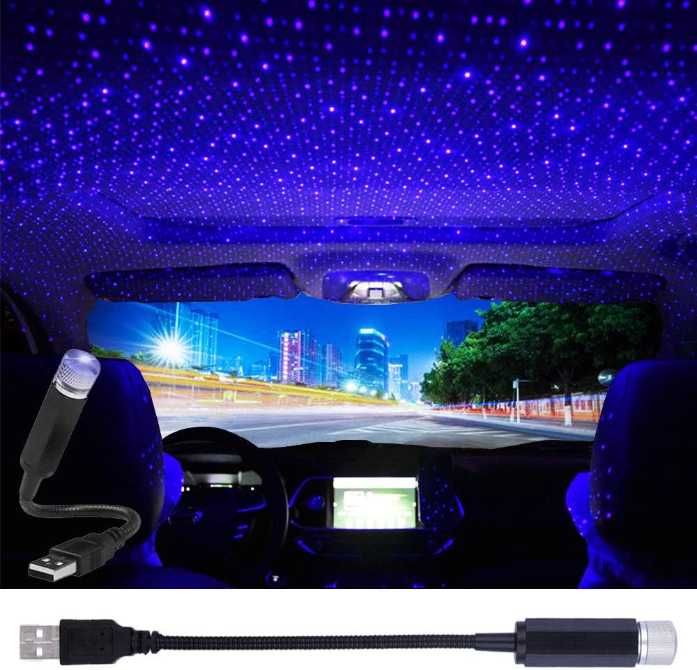 Usb-sternprojektor-nachtlicht – Tragbarer, Verstellbarer, Romantischer Sternenprojektor Für Den Innenraum – Dekoration Von Autos Und Decken