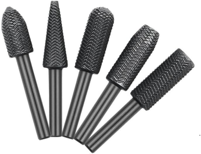 Rotationsfeilen-bohrer-set, Holzbearbeitungsfeile, Schleifkopf, Schnitzmesser, Polier- Und Schleifwerkzeug-set, Stil 2