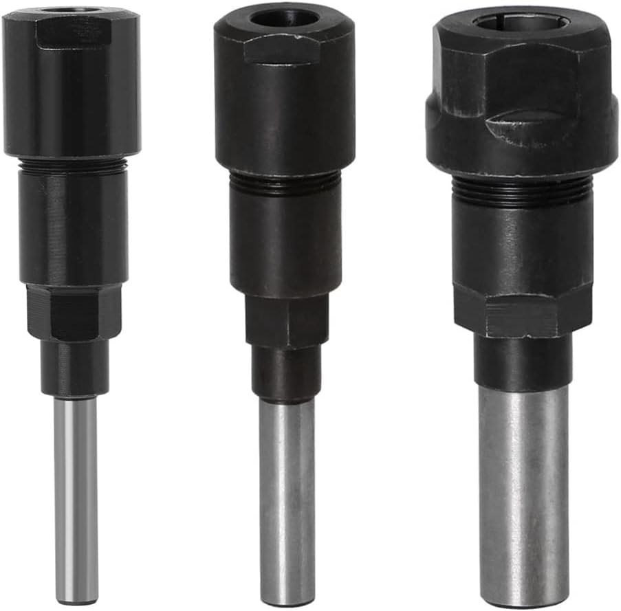 Ein Satz Aus 3 Fräsfutter-verlängerungsstangen, Geeignet Für 1/4 Zoll, 1/2 Zoll Und 8 Mm Fräsköpfe Geeignet Für Fräsmaschinen Und Graviermaschinen.