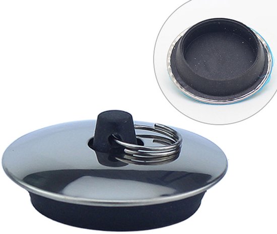 Badewannenstöpsel – Waschbecken-ablaufstopfen Aus Gummi – Geeignet Für Badewannen Und Badezimmer, 41 Mm