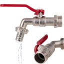 Wasserhahn Aus Zinklegierung Für Haus/außenbereich/garten, 4-punkt-einzelauslauf-wasserhahn Aus Zinklegierung