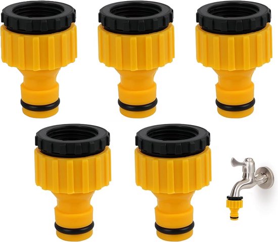 5-teiliges Gartenschlauch-wasserhahn-adapter-/anschlussset
