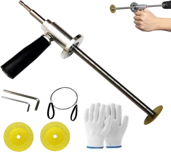 Innenrohrschneider Für 2 Bis 8 Zoll Pvc-rohre, Diamanttrennscheibe, Verstellbarer Griff, Innenrohrschneider Für Pvc-bohrer (doppelklinge).