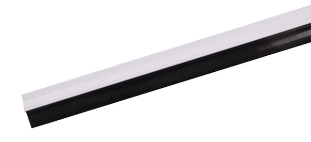Buri - Türbodendichtung 100cm Bürstendichtung Gummidichtung Türdichtung Zugluftstopper - 75029-Gummi weiß