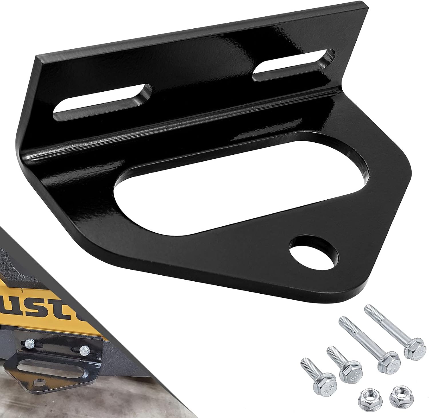 Anhängerkupplung Für Zero-turn-mäher, Lochabstand 2,4" - 5", 3/4" Bolzenlöcher - Hochbelastbarer Stahl Und Multifunktionale Kettennut