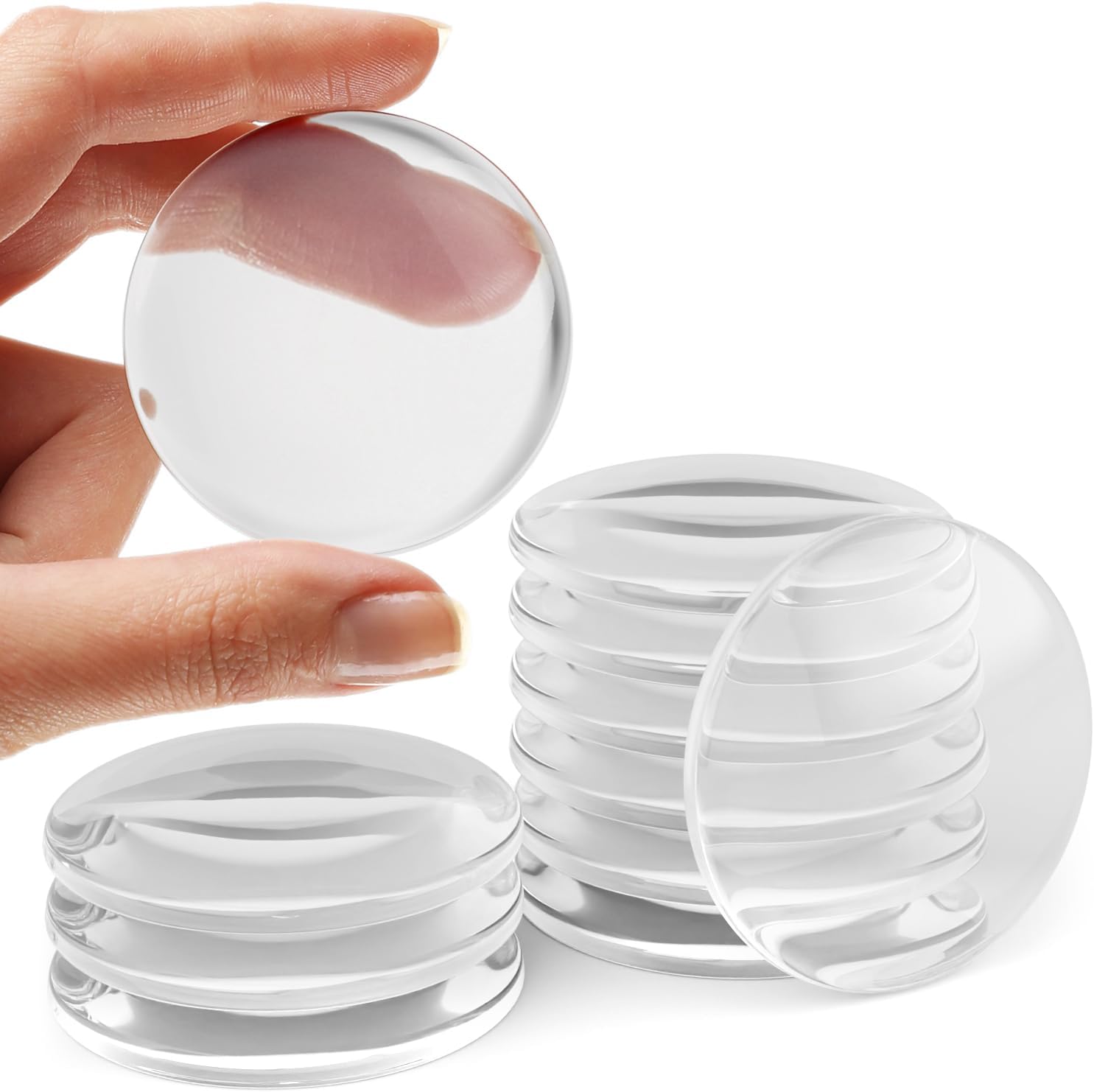 Stärkster Tür- Und Wandgriffstopper Für Zuhause, 10er-set, Transparenter Gummitürgriff, Runder Wandschutz, Geräuschloser Wandstopper