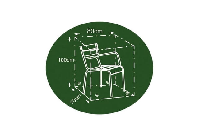 Buri - Gartenstuhl Schutzhaube anthrazit Schutzhülle Abdeckhaube Abdeckung 80x70x100cm