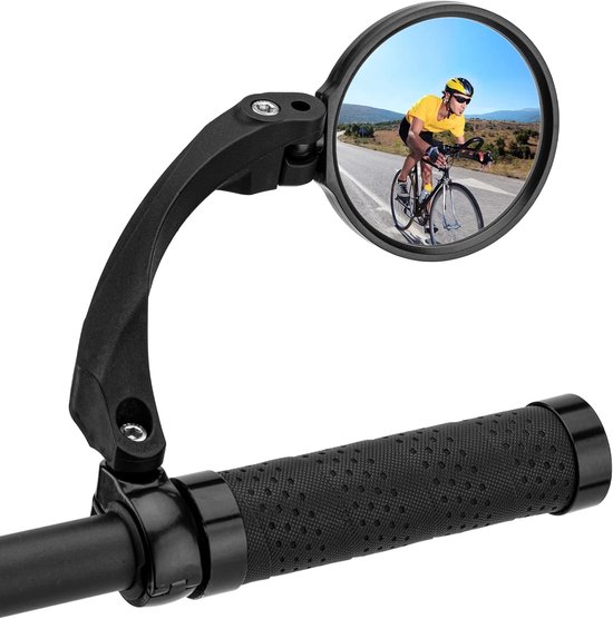 2er-pack Fahrradrückspiegel – 80 Mm – E-bike/roller – 360° Verstellbar – Schwarz