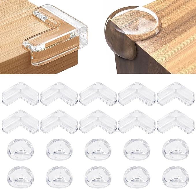 20er-packung Babyeckenschoner, Transparente Eckenschoner Für Möbel Und Tische, Für Die Sicherheit Ihres Babys.
