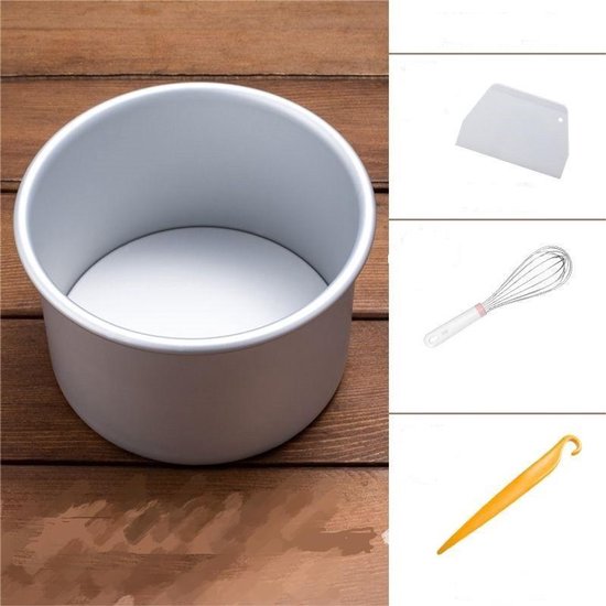 Professionelle, Eloxierte Chiffon-kuchenform Mit Abnehmbarem Boden, Antihaftbeschichtung Und Festem Boden, Rund, Silberfarben, 4 Zoll.