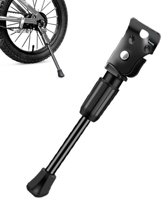 Fahrradständer Für Kinder, 20 Zoll (ca. 51 Cm) – Seitliche Montage Für Mountainbikes – Fahrradzubehör Für Kinder – Passend Für Fahrräder, E-bikes, Citybikes Und Mountainbikes – Schwarz – 26,5 Cm Lang