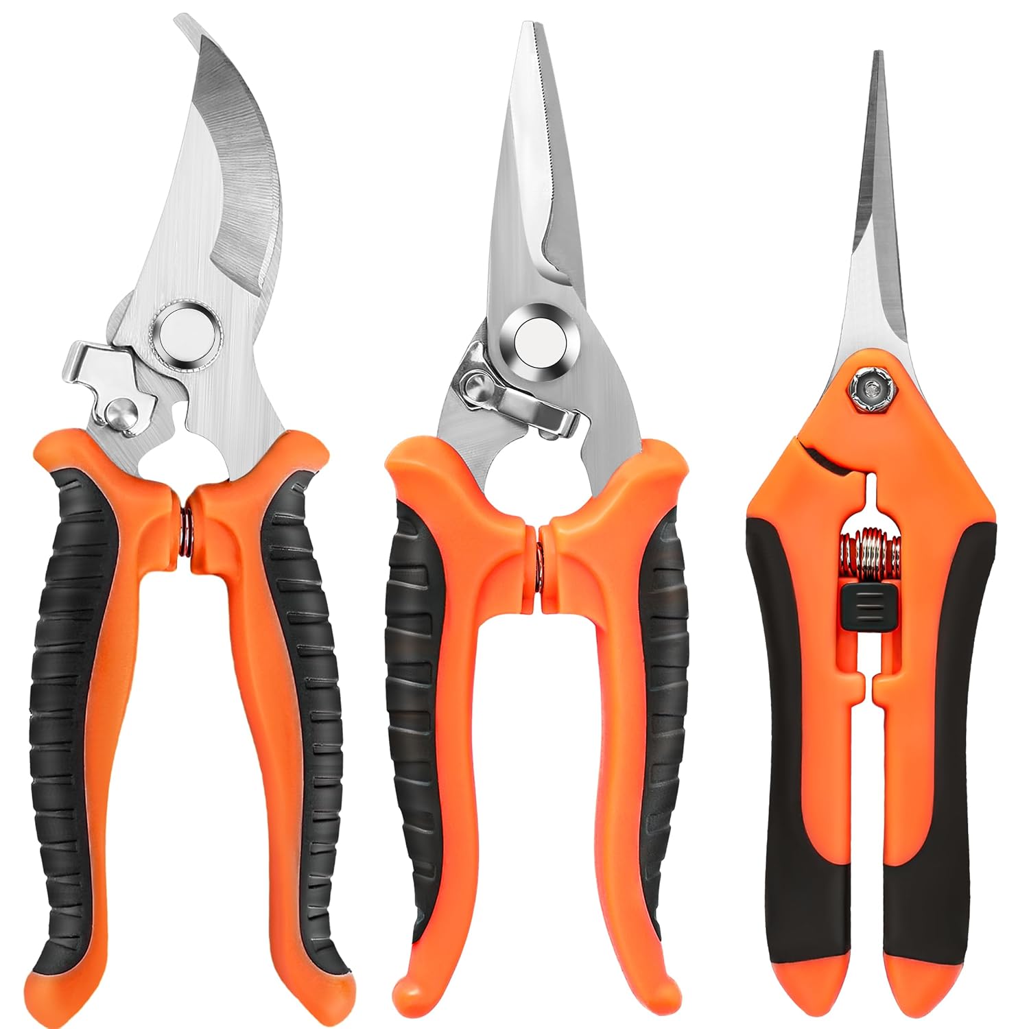 Gartenschere Aus Edelstahl, Gartenschere, Gartenschneidwerkzeug (orange)