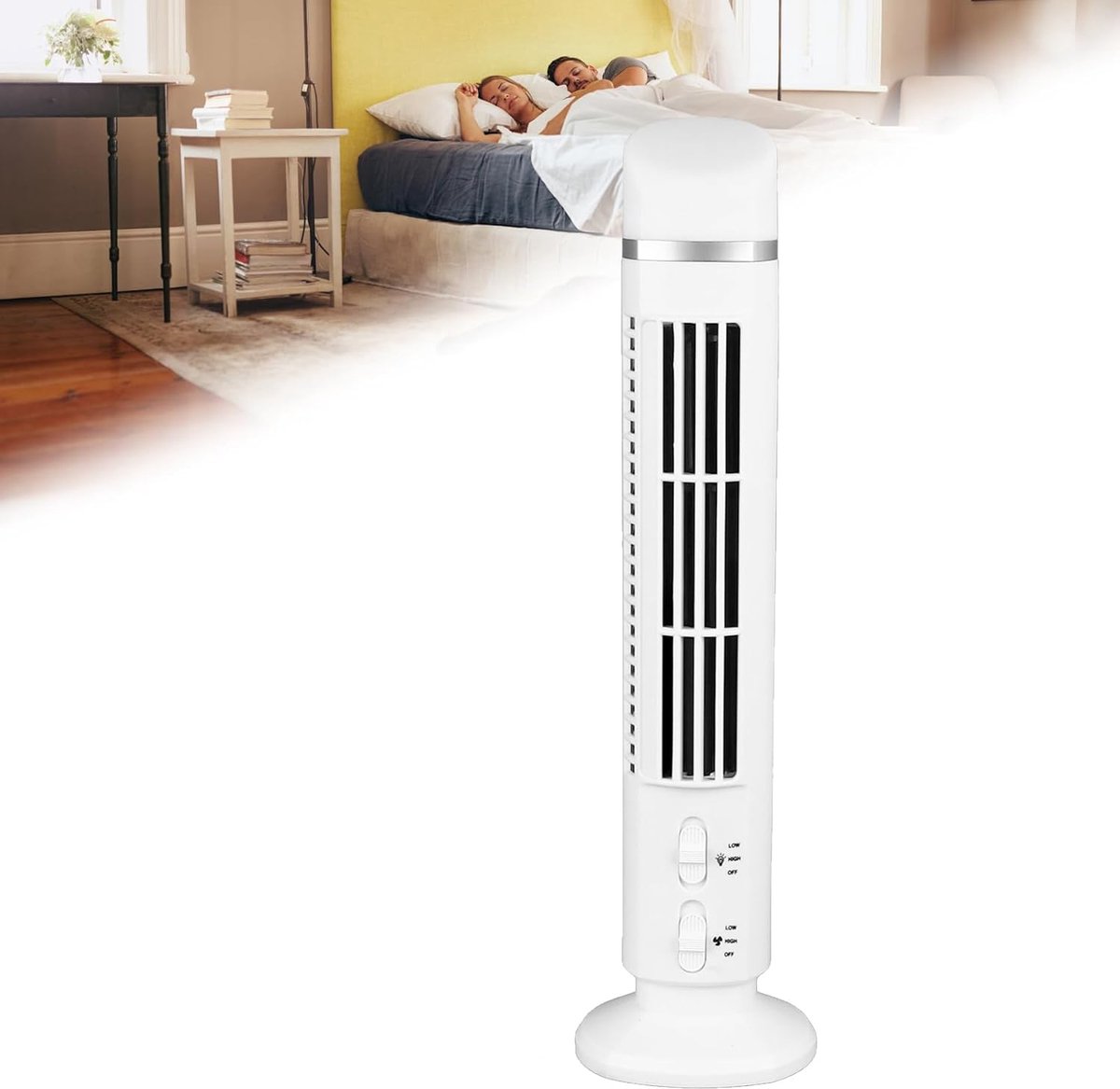 Rotorblattloser Turmventilator – Tragbarer, Leiser Usb-ventilator Für Den Bürogebrauch
