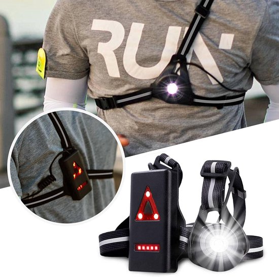 Lauf- Und Brustleuchte, Led-brustleuchte Speziell Zum Laufen, 90° Verstellbarer Winkel, Gassi-service
