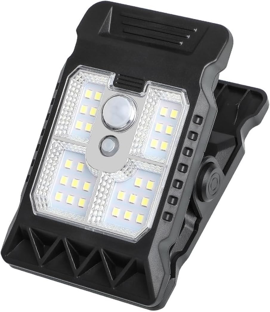 Solar-klemmleuchte, Wasserdicht Für Den Außenbereich, Mit 28 Led-bewegungssensoren, 3 Modi, 3 Installationsmethoden, Für Zäune, Wände, Garagen, Sonnenschirme