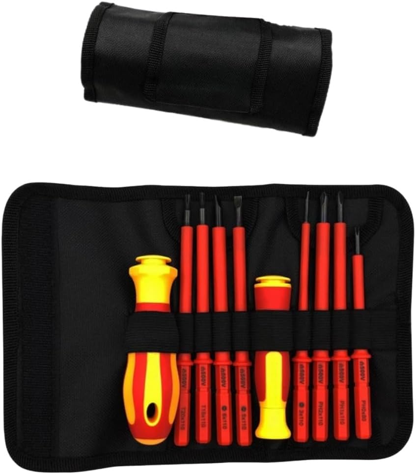 Isoliertes Schraubendreher-set, Universal-schlitzschraubendreher, Aufbewahrungstasche, Elektriker-werkzeugset Für Heimwerker