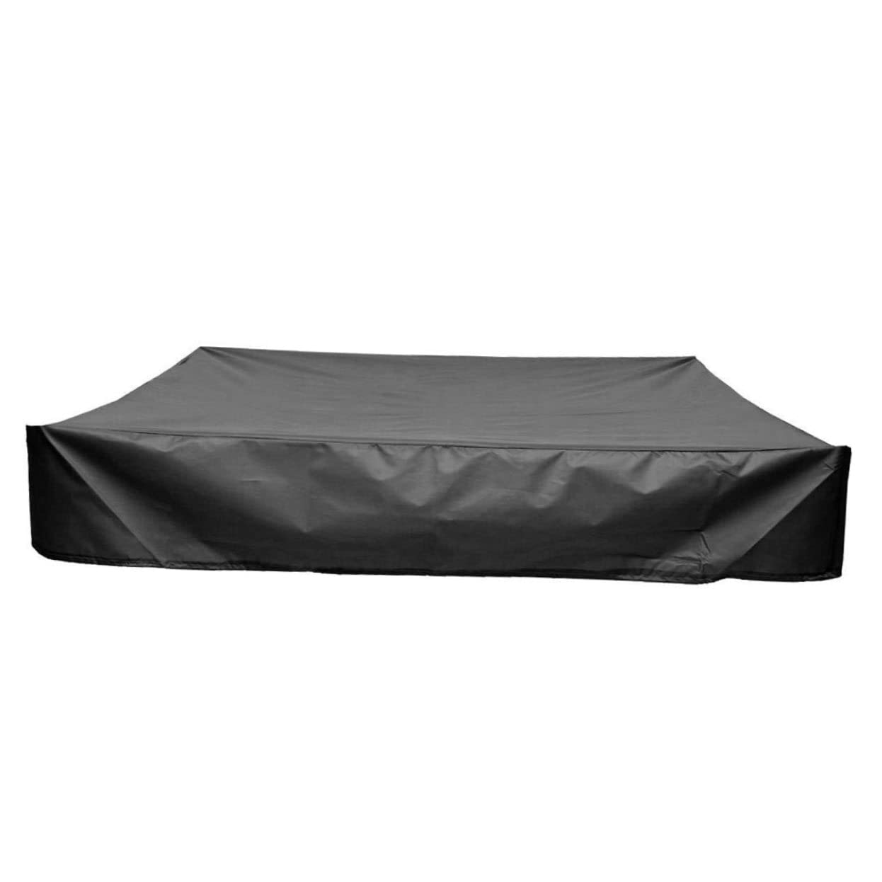 Sandkastenabdeckung Mit Kordelzug Zum Schutz Von Spielzeug Vor Regen Und Sonne, 180 Cm X 180 Cm X 20 Cm, Strapazierfähig Und Einfach Zu Handhaben, Für Jungen- Und Mädchensandkästen, Schwarz