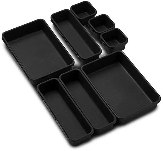 Schubladenorganizer – 8-teilig – Aufbewahrungssystem – Schubladenorganizer – Schublade – Kommode – Schubladeneinteiler Für Büroschubladen – Kommode – Küche – Badezimmer – B