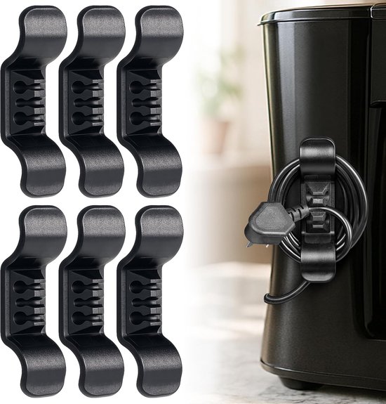 Schwarze Kabelmanagement-schutzhüllen (packung) – Geeignet Für Mixer, Heißluftfritteusen, Entsafter, Kaffeemaschinen Und Rührgeräte – Praktische Kabelorganisation
