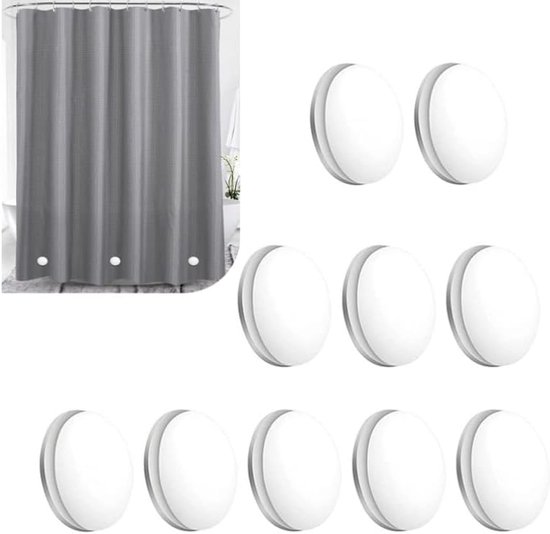 10er-packung Schwere, Weiße, Magnetische, Runde Gardinen- Und Tischdeckengewichte