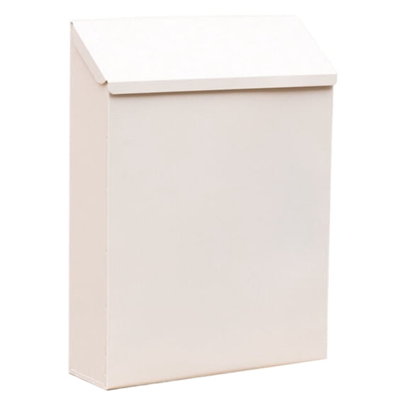 Wandbriefkasten/lieferbox Mit Schloss, Metall, Geeignet Für Den Außenbereich – Weiß