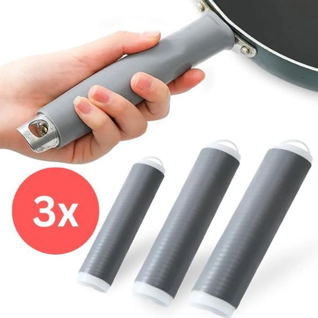 3er-pack Silikon-griffüberzüge Für Heiße Töpfe, Schutzhüllen Für Griffe, Rutschfeste Silikongriffe