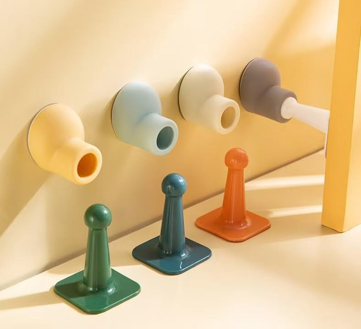 Türstopper – Türstopper Für Den Innenbereich – Türpuffer – Niedliche Türstopper – Wandmontage – Selbstklebendes Silikon – Kein Bohren Erforderlich