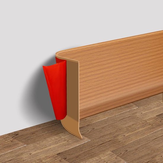 Halbflexible, Selbstklebende Pvc-sockelleiste, Eckenschutz Für Bad Und Küche, Holzoptik