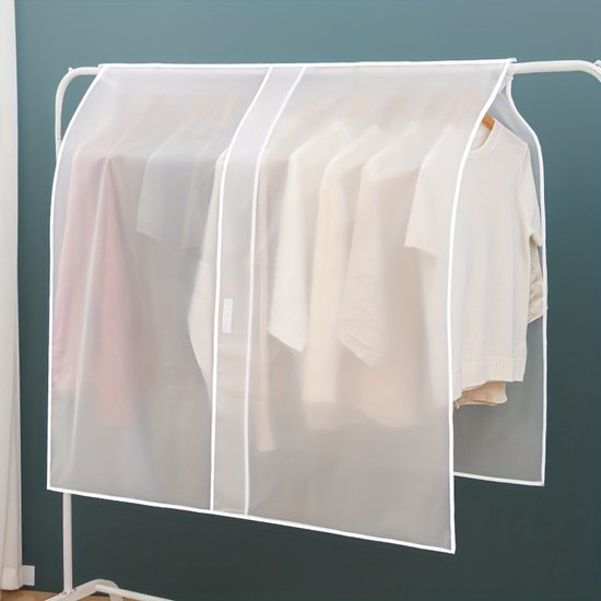 Halbtransparente Haushaltskleiderhüllen, Hängeaufbewahrungsbeutel Für Kleiderschränke, Staubbeutel
