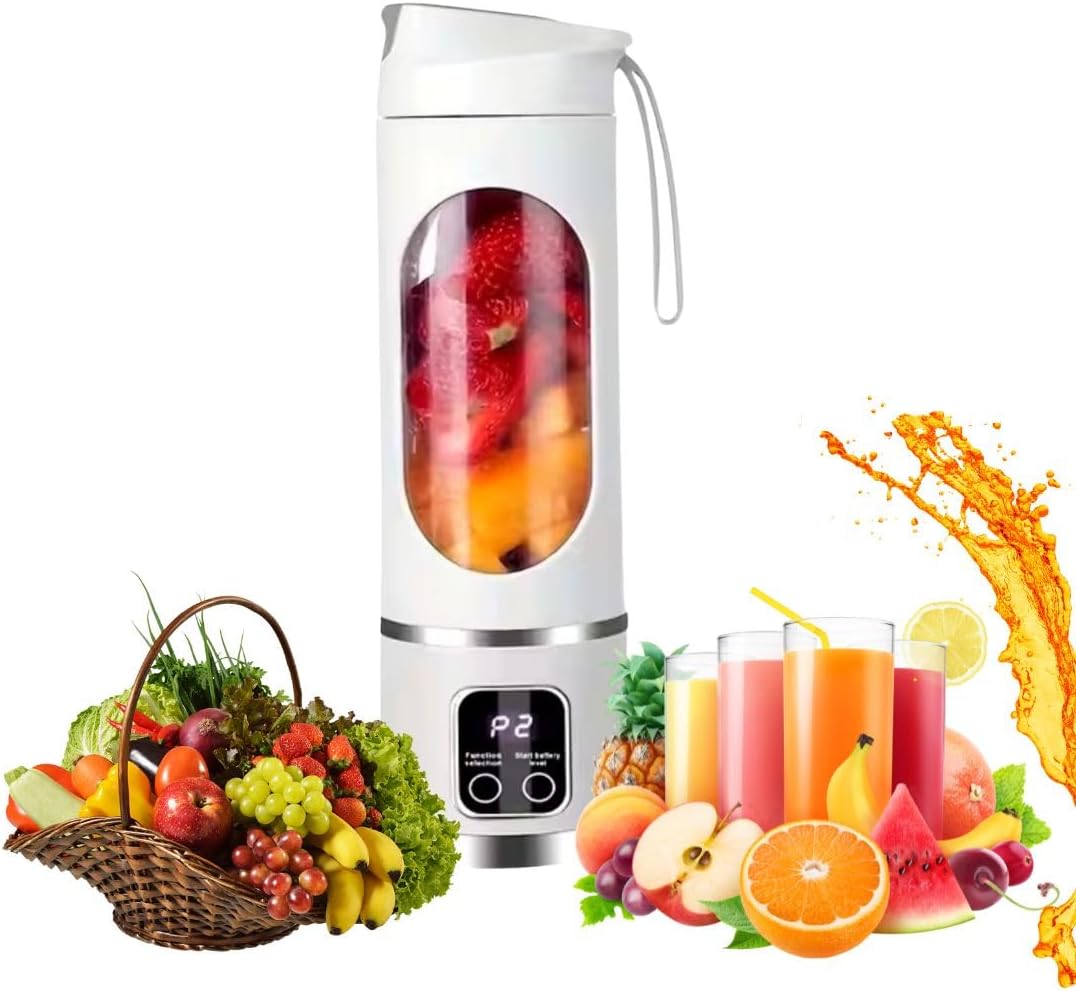 500-ml-standmixer Für Säfte Und Smoothies Mit 12 Edelstahlklingen Usb-aufladbar Und Mit Mehreren Geschwindigkeitsstufen Standmixer Mit 50 W Leistung