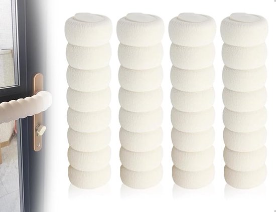 Türstopper – 3er-packung Schaumstoff-wand- Und Griffschoner – Weiß
