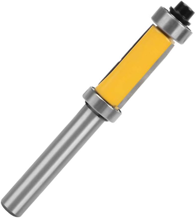 8-mm-schaft-bündigfräser, Ober- Und Unterlagerprofilfräser, Gelbes Holzbearbeitungsmesser, 25 Mm Schnittlänge