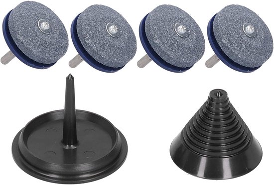 Rasenmäher-schärfgerät, 4-teiliges Set, Mit Auswuchtgerät