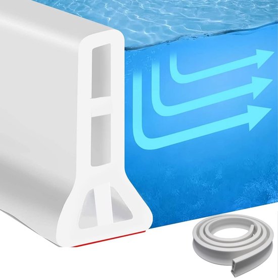 Faltbare, Hohe Wassersperre – 7 X 100 Cm – Trennt Nass- Und Trockenbereiche – Badezimmer Und Waschbecken