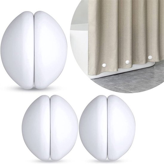 Duschvorhanggewichte – Starke Magnete Mit Rostfreier Silikonbeschichtung, Verhindern Das Flattern, Geeignet Für Duschvorhänge, Fahnen Und Gardinen
