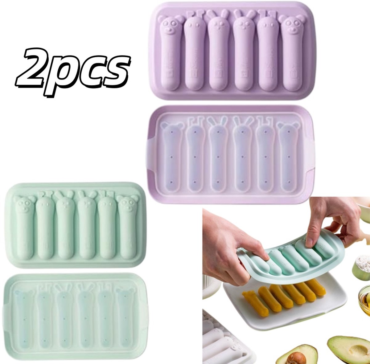 Silikonform Mit 6 Mulden Für Würstchen Und Hotdogs – Leicht Zu Entformen – Backform – Dessertform – 18 X 10,8 X 3,8 Cm – Geeignet Für Den Hausgebrauch