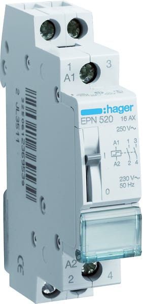 EPN520 Stromstoßschalter 230V 16A 2NO - Hager