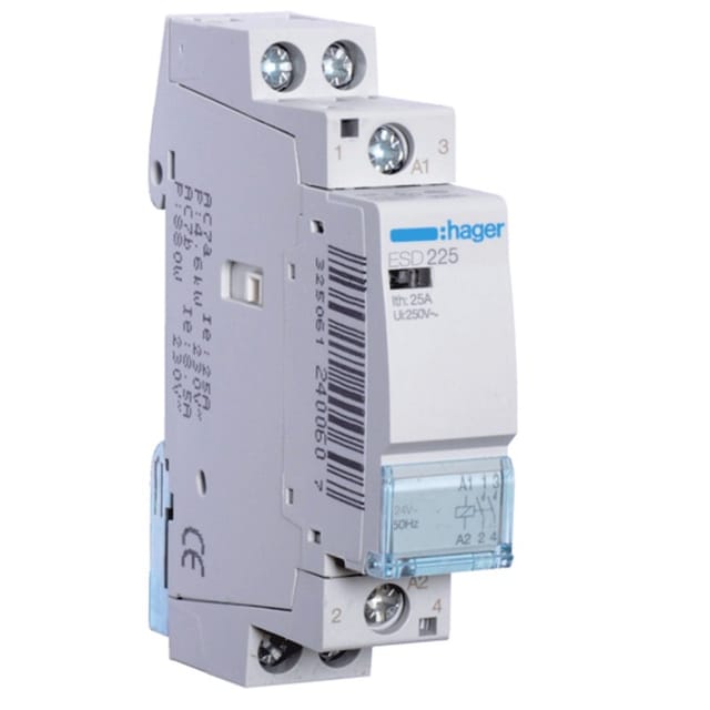 Schütz Hager 25A 2NA 24VAC eco 1 Modul ESD225