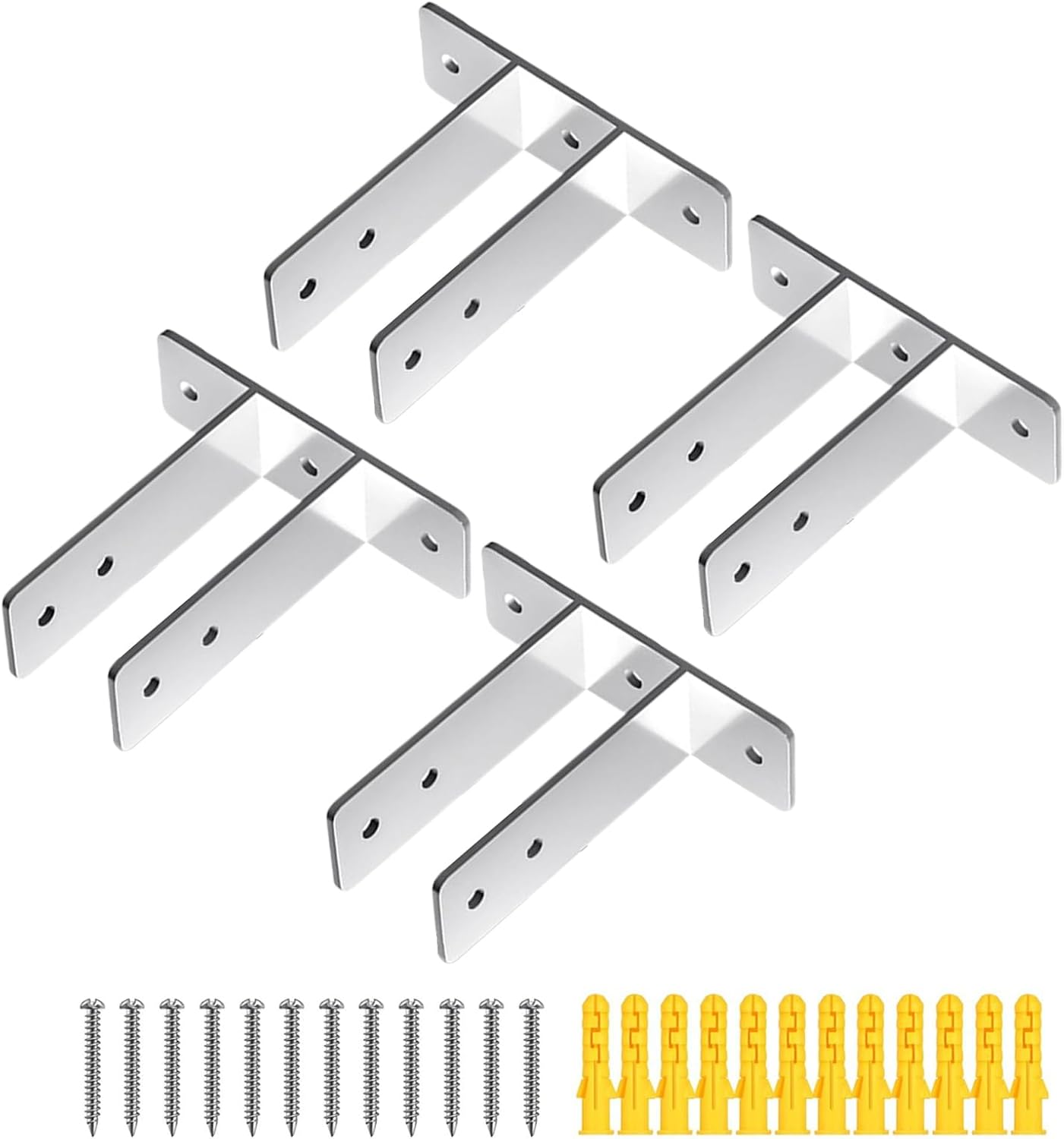 Urinaltrennwandhalterung, 4-teiliges Badezimmer-accessoire-set, Wandmontage, Für Wc-kabinen, Für Hausmeister, Reinigungskräfte, Restaurants