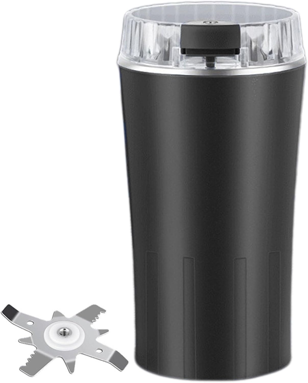 Kleine Pulvermühle, Elektrische Gewürzmühle, 8 Edelstahlklingen, Zum Mahlen Von Kaffeebohnen, Pfeffer, Getreide, Gewürzen, Nüssen Usw., Usb-stecker (schwarz).