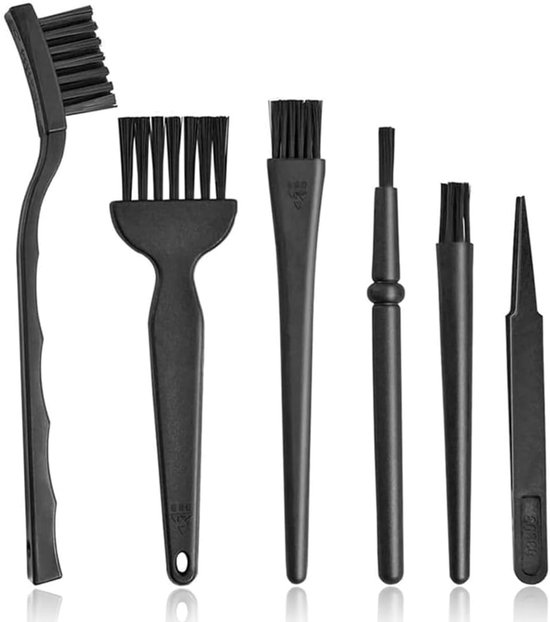 Sechsteiliges Antistatisches Reinigungsbürsten-set, Tastaturreinigungsbürsten-set, Geeignet Für Tastaturen, Mobiltelefone, Computer Und Kameras.